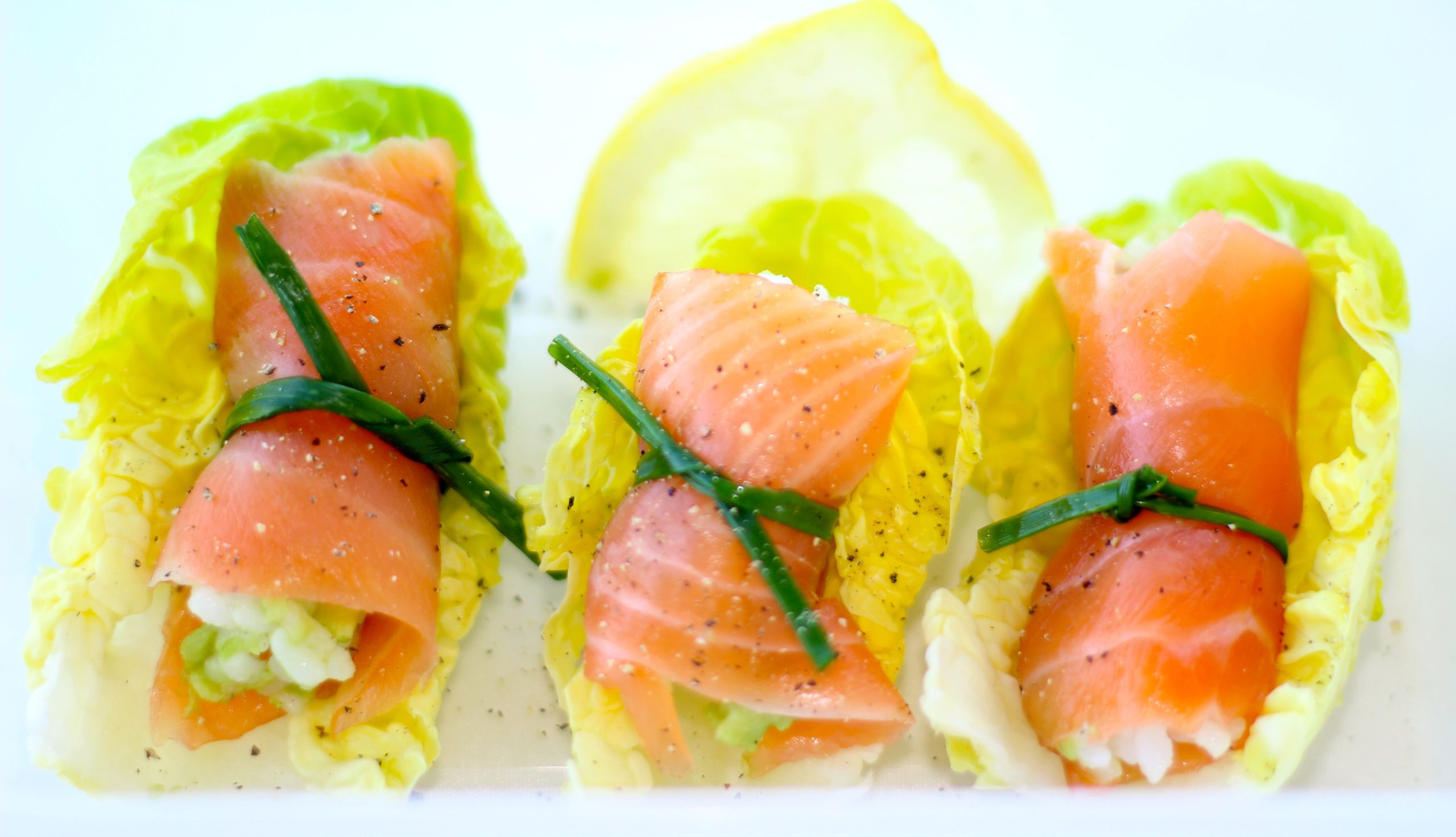 SMOKED SALMON RICE PARCELS